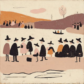 Petroglyphoop style, Midjourney V7: classical 18th-century oil painting