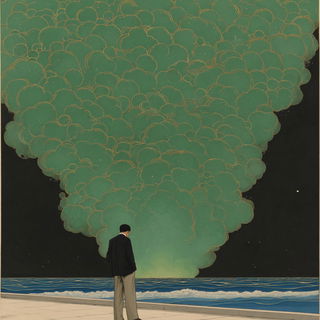 Reed Kiln Almanac style, Midjourney V7: editorial illustration for popular scientific magazine cover