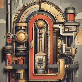 Decomosaica style, Midjourney V7: abstract 3D render