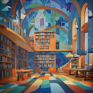 Balloonhaven Tableau style, Midjourney V7: Midlibrary
