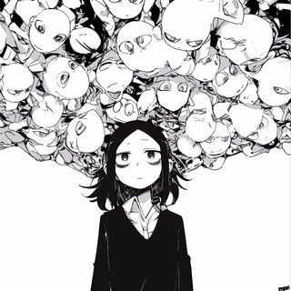 Balloonhaven Tableau style, Midjourney V7: black-and-white manga comic strip