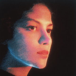 Eventide Photon Choir style, Midjourney V7: photographic portrait of female protagonist