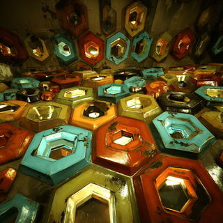 Mechafloric style, Midjourney V7: creative pattern composition