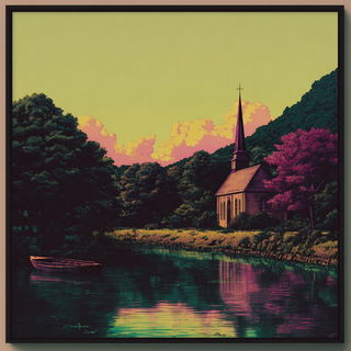Dichroic Wirelands style, Midjourney V7: classical 18th-century oil painting