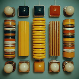 Caravan of Impossible Statues style, Midjourney V7: creative pattern composition