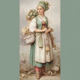 Glacial Mythography style, Midjourney V7: traditional folk art