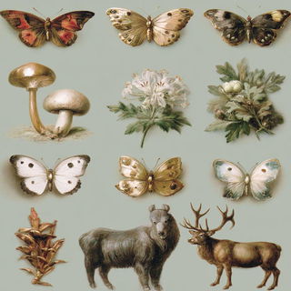 Glacial Mythography style, Midjourney V7: creative pattern composition