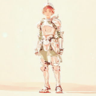 Cloudwire Littoral style, Midjourney V7: concept art character design of retropunk steam knight