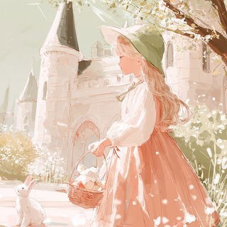 Cloudwire Littoral style, Midjourney V7: retro fairy-tale illustration