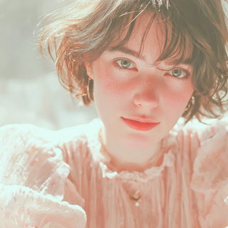 Cloudwire Littoral style, Midjourney V7: photographic portrait of female protagonist