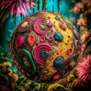 Cinematessera style, Midjourney V7: abstract 3D render