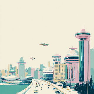 Folkchromatica style, Midjourney V7: megacity with futuristic bioarchitecture