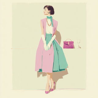 Folkchromatica style, Midjourney V7: haute-couture fashion outfit