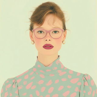 Folkchromatica style, Midjourney V7: photographic portrait of female protagonist