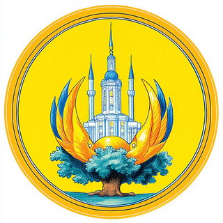 Dragonwake style, Midjourney V7: bold minimalist logo design for Istanbul city municipal services