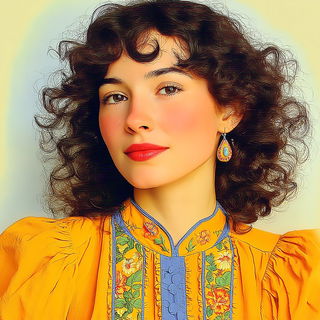Dragonwake style, Midjourney V7: photographic portrait of female protagonist