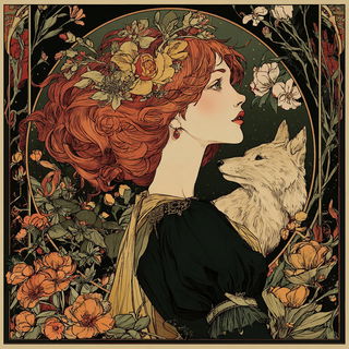 Puppetgothic style, Midjourney V7: retro fairy-tale illustration