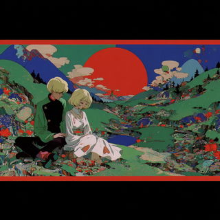 Kurocopy Press style, Midjourney V7: retro fairy-tale illustration