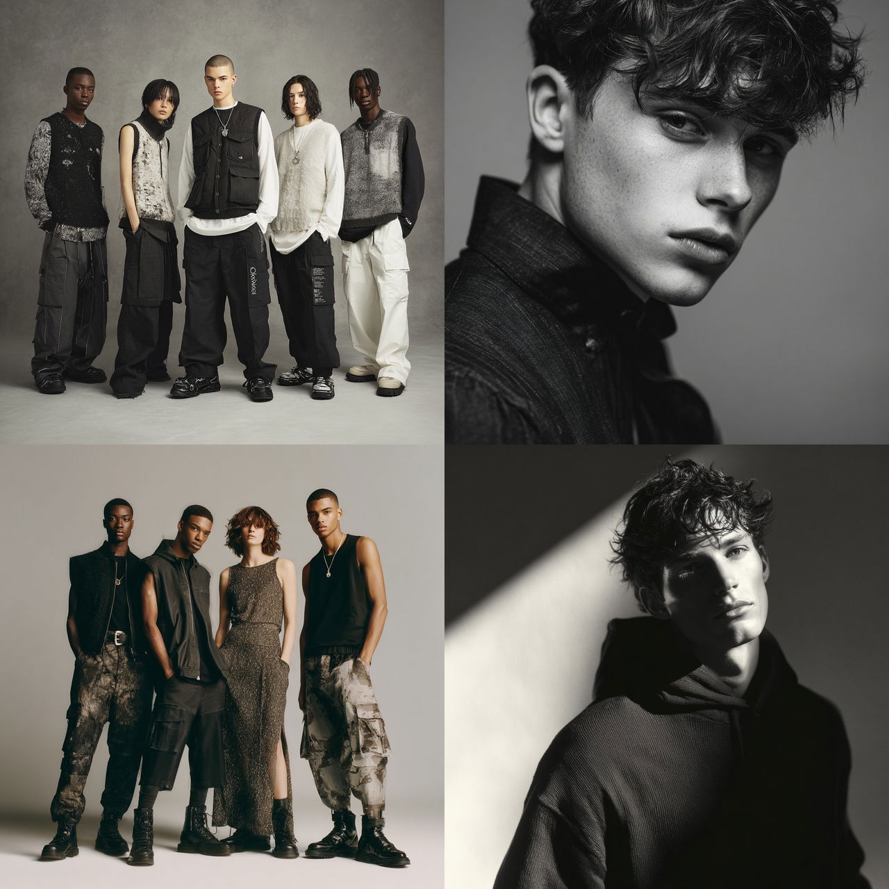 Calvin Klein style, Midjourney V7, render 1 of 4