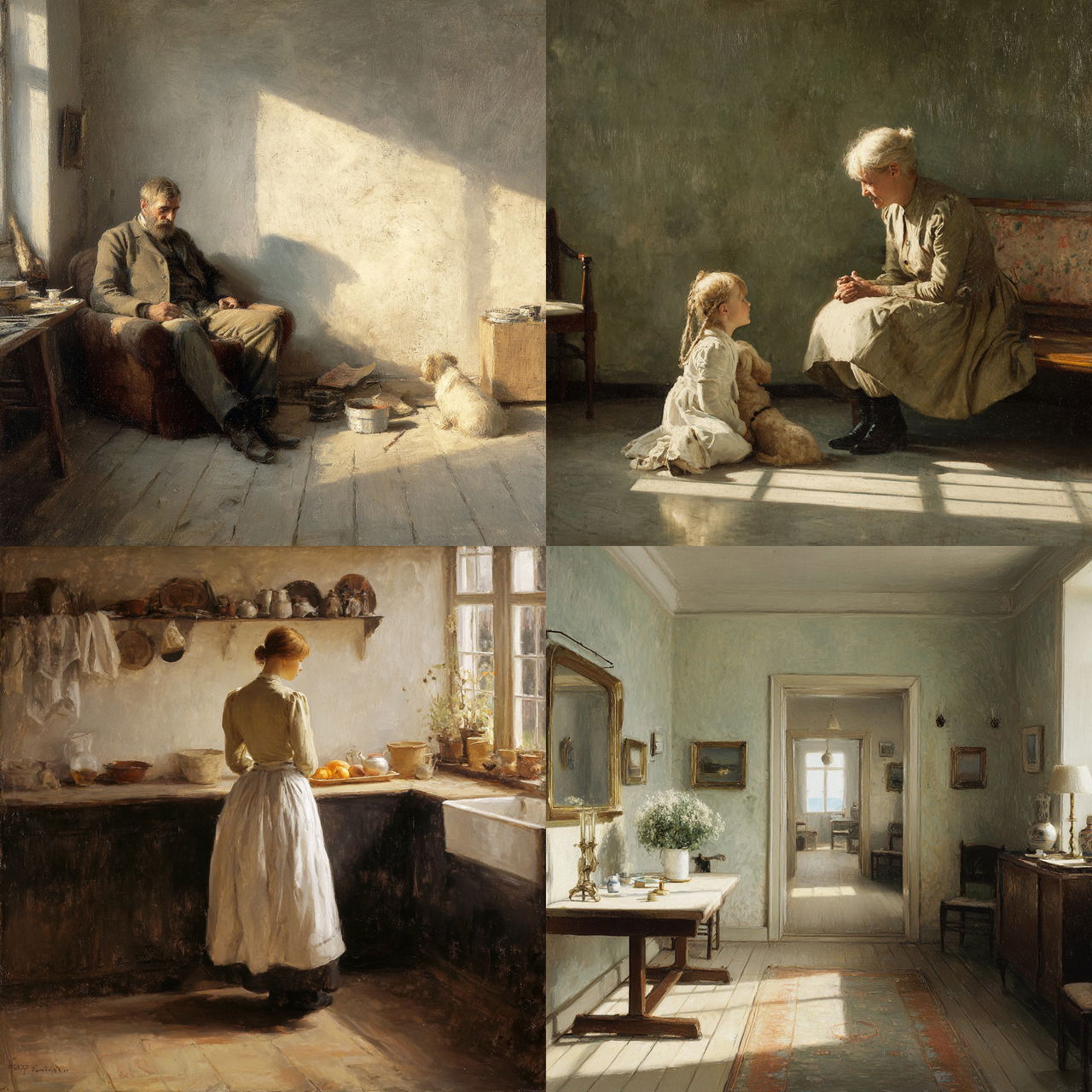Carl Holsoe style, Midjourney V7, render 1 of 4