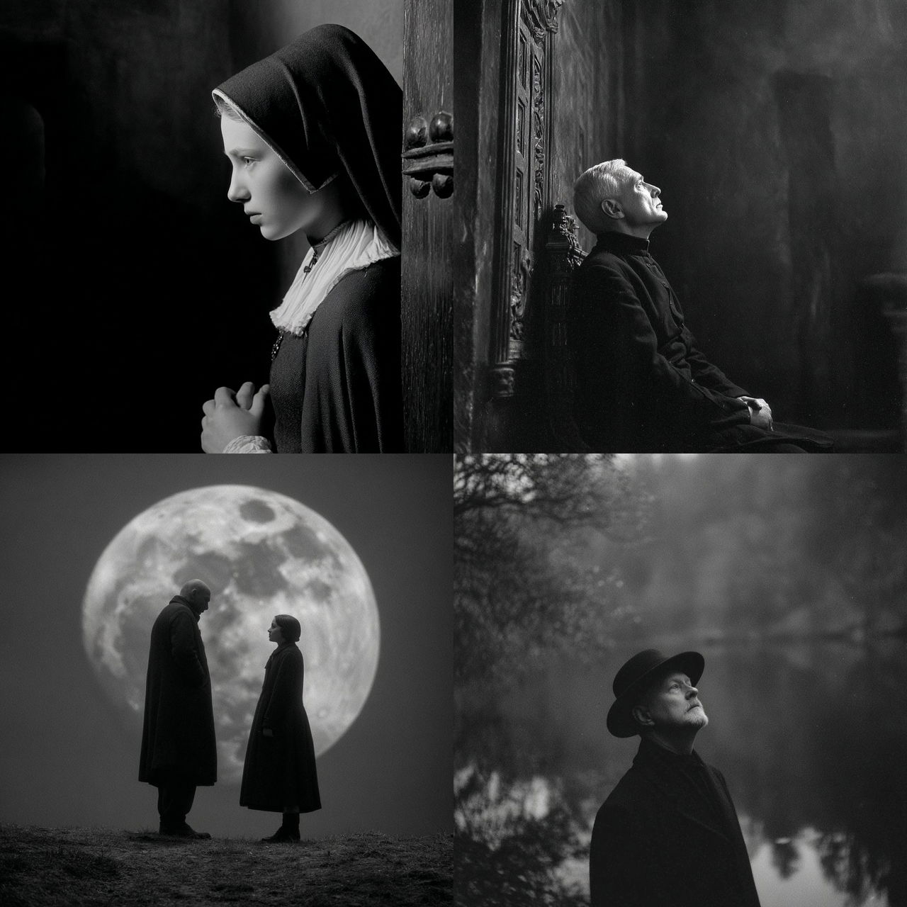Carl Theodor Dreyer style, Midjourney V7, render 1 of 4
