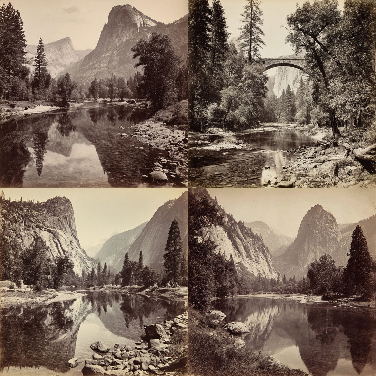 Carleton Watkins style, Midjourney V7, render 1 of 4
