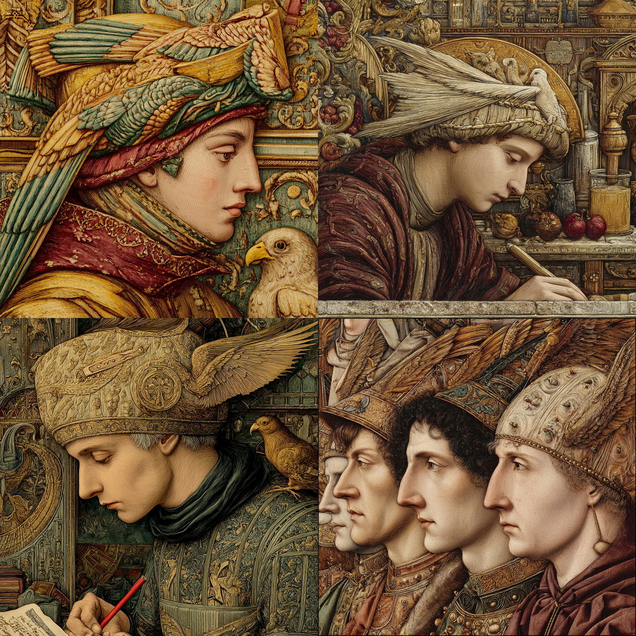 Carlo Crivelli style, Midjourney V7, render 1 of 4