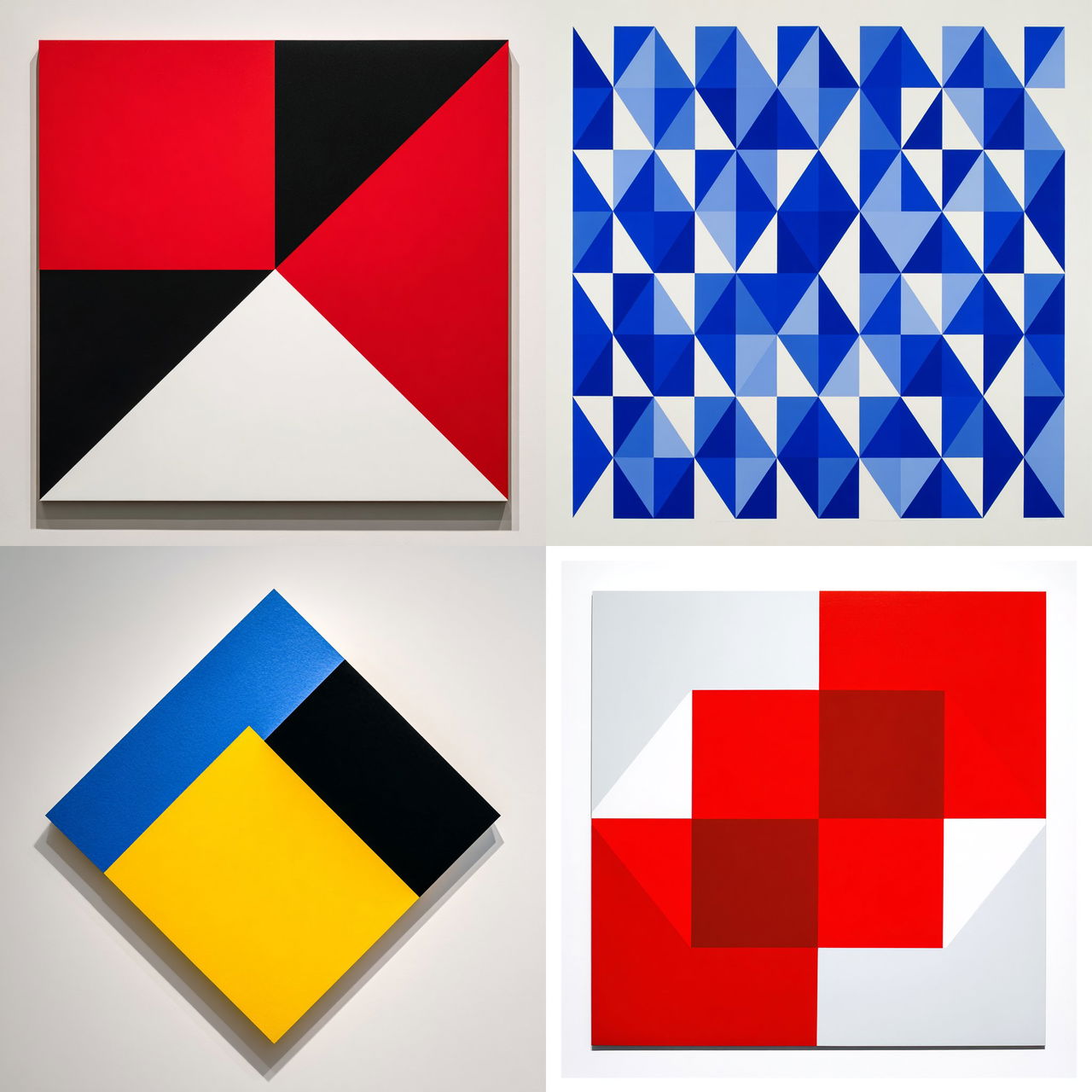 Carmen Herrera style, Midjourney V7, render 1 of 4