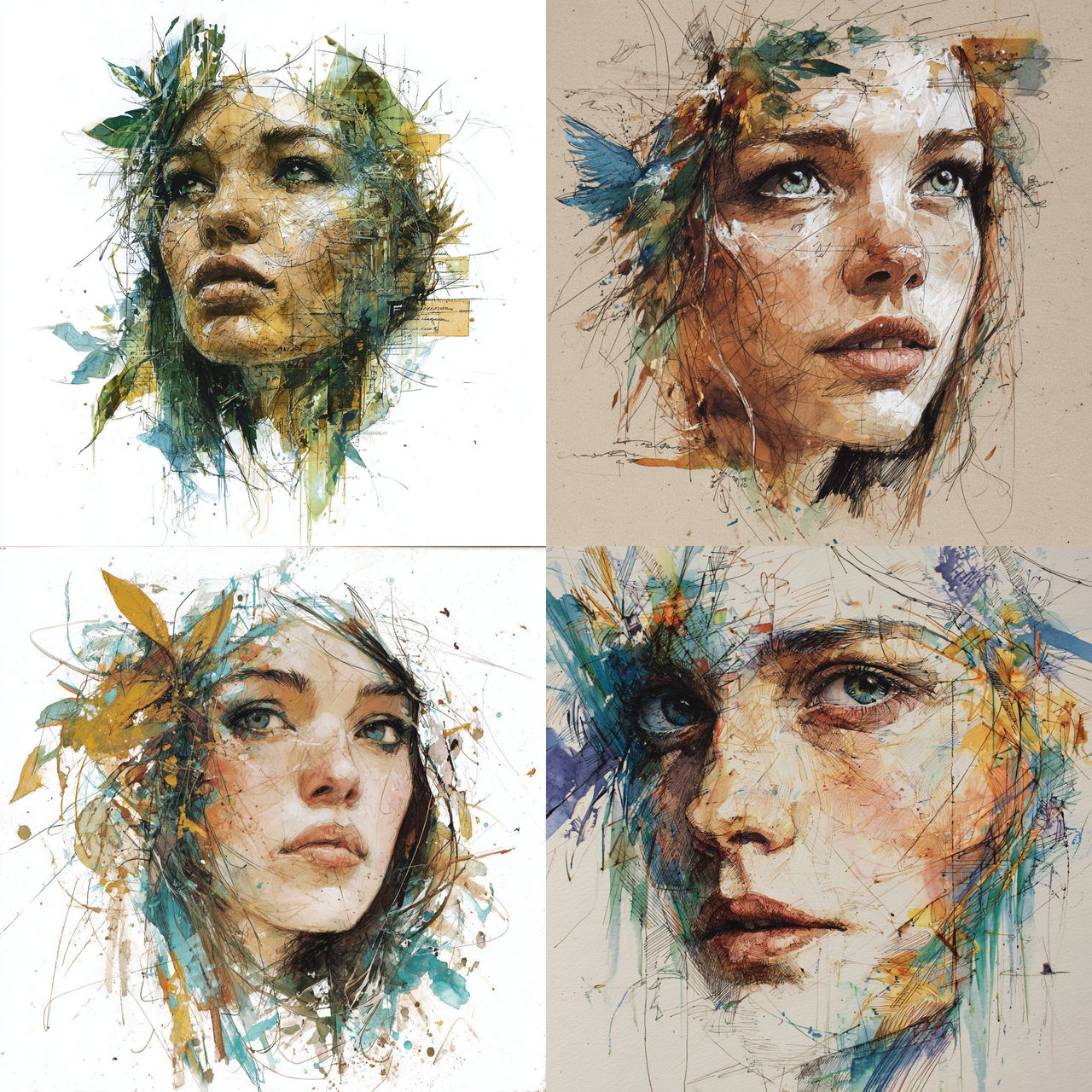 Carne Griffiths style, Midjourney V7, render 1 of 4