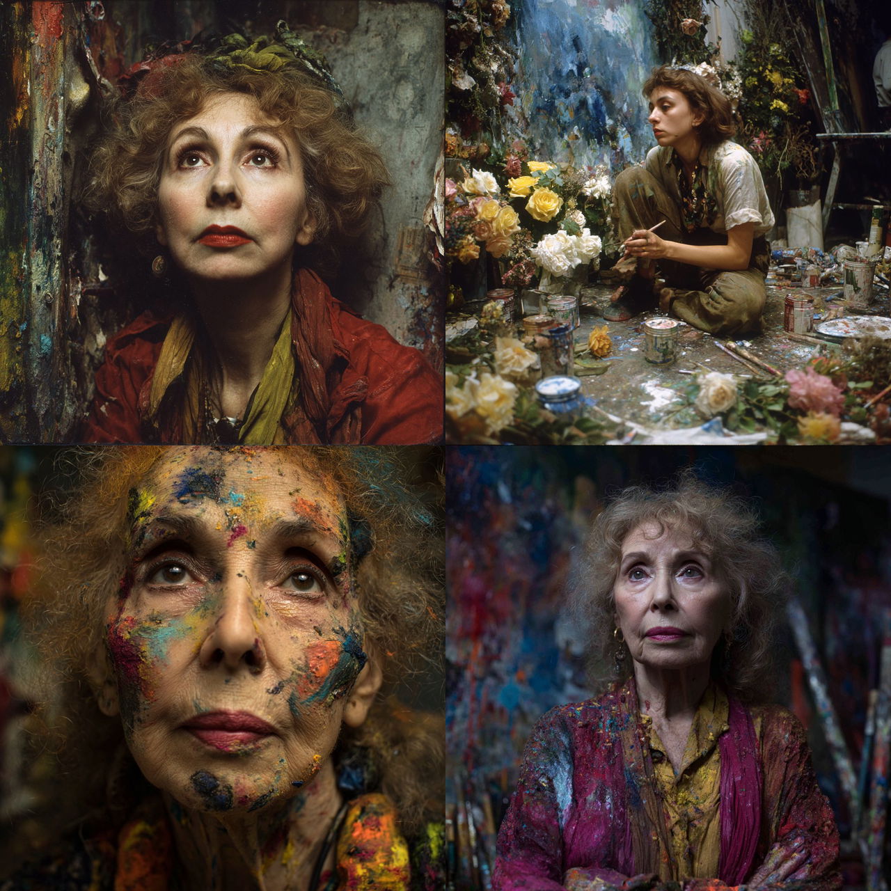 Carolee Schneemann style, Midjourney V7, render 1 of 4