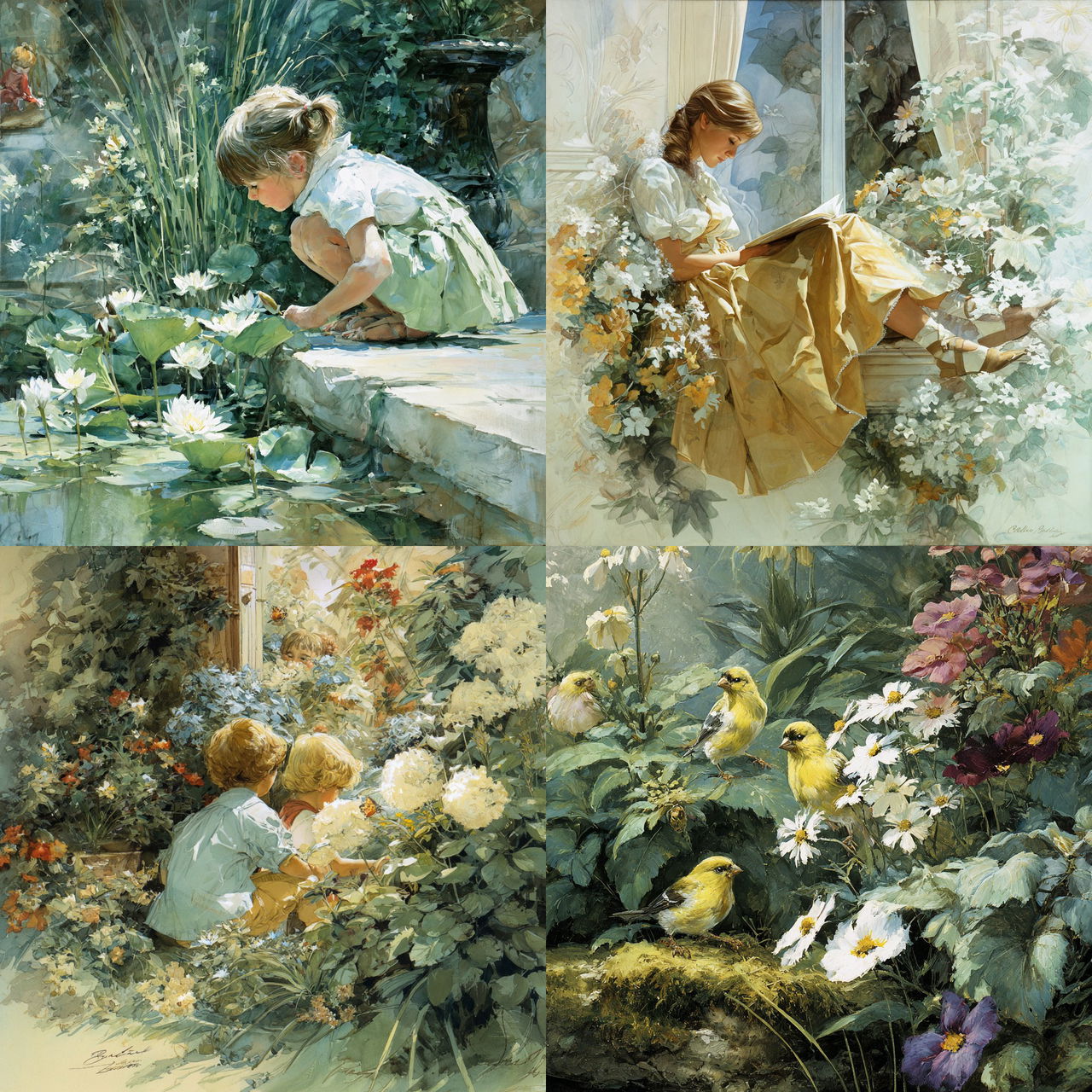 Carolyn Blish style, Midjourney V7, render 1 of 4