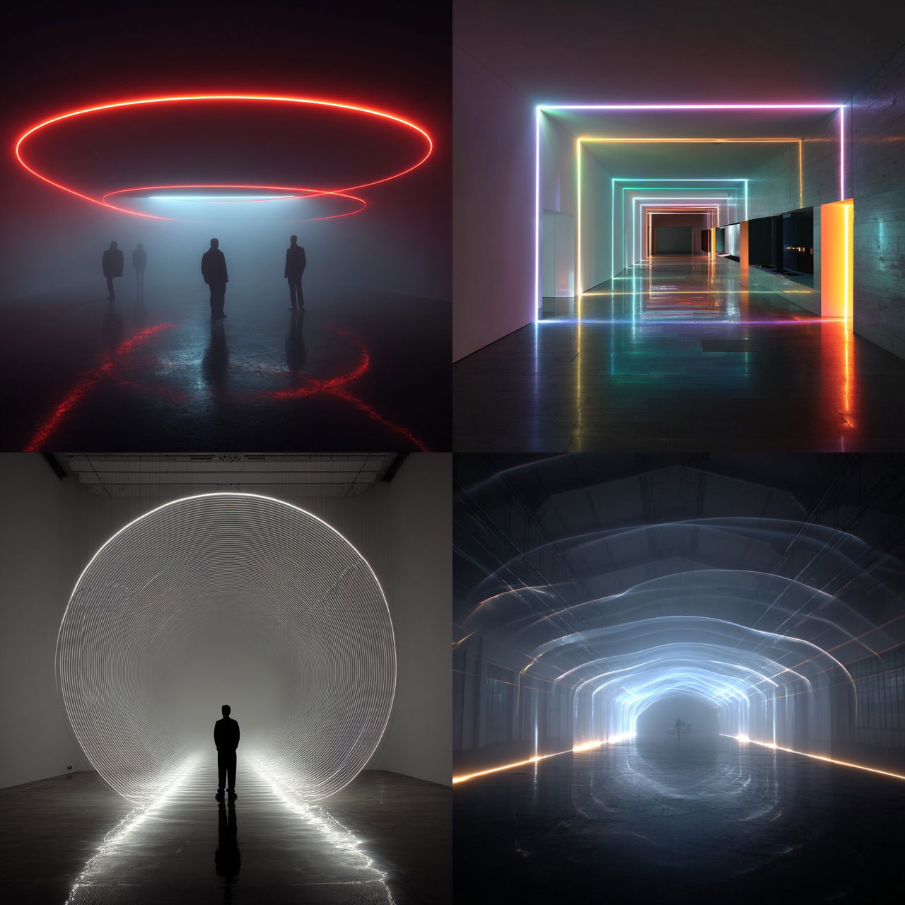 Carsten Nicolai style, Midjourney V7, render 1 of 4