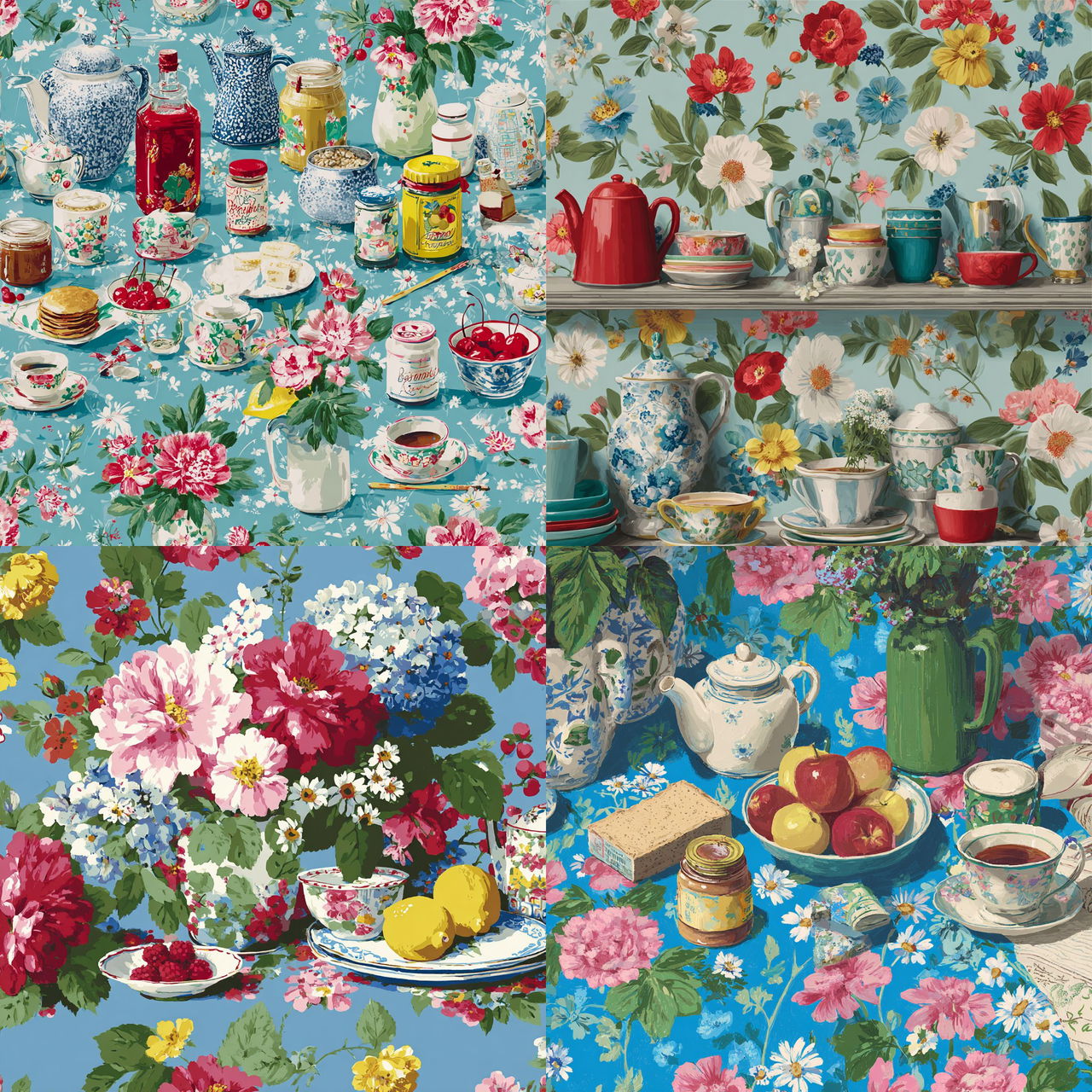 Cath Kidston style, Midjourney V7, render 1 of 4