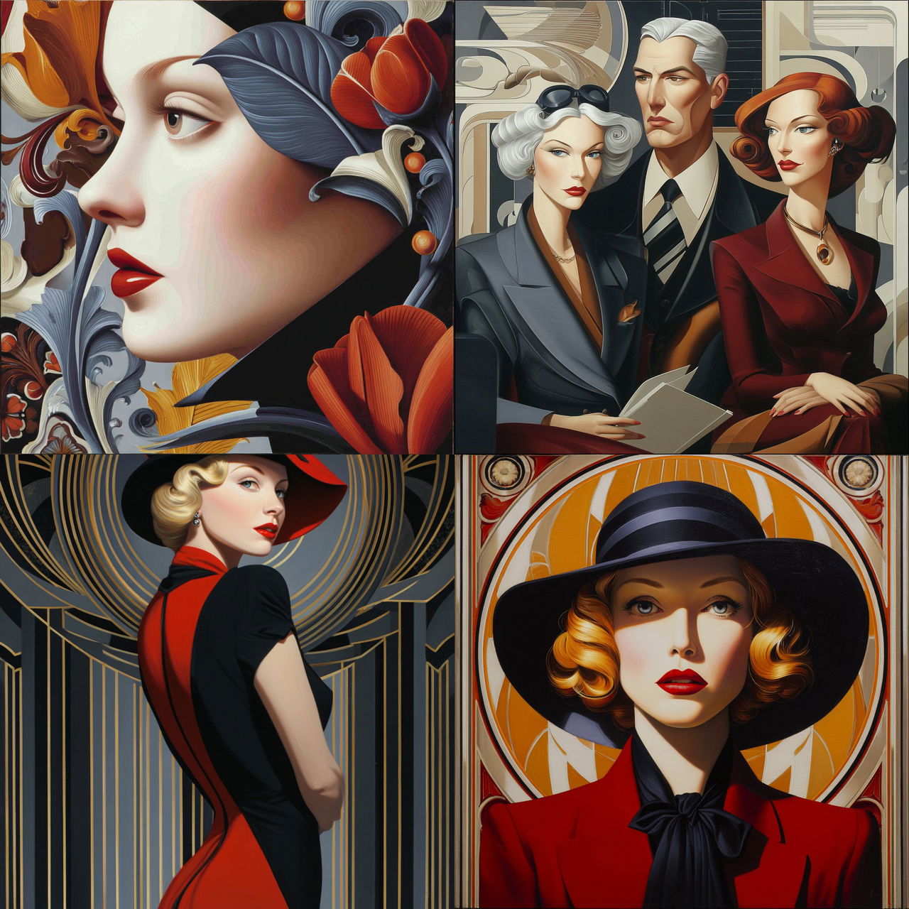 Catherine Abel style, Midjourney V7, render 1 of 4