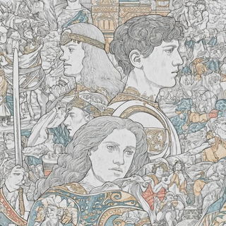 Botanical Nouveau style, Midjourney V7: black-and-white manga comic strip