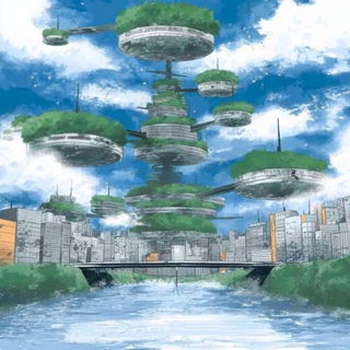 Pastorink style, Midjourney V7: megacity with futuristic bioarchitecture