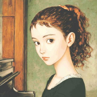 Pastorink style, Midjourney V7: classical 18th-century oil painting
