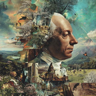 Tealocene style, Midjourney V7: classical 18th-century oil painting