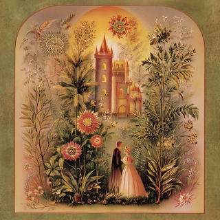 Herbastellurgy style, Midjourney V7: retro fairy-tale illustration