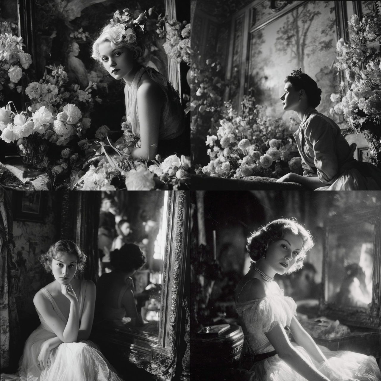Cecil Beaton style, Midjourney V7, render 1 of 4