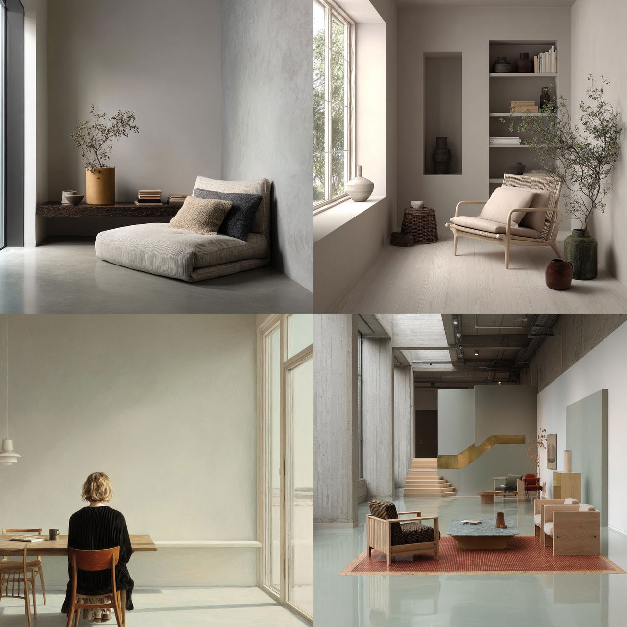 Cecilie Manz style, Midjourney V7, render 1 of 4