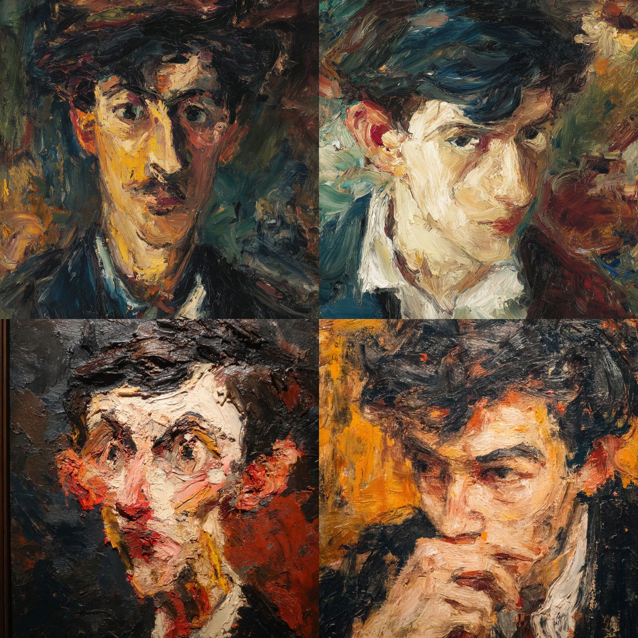 Chaim Soutine style, Midjourney V7, render 1 of 4