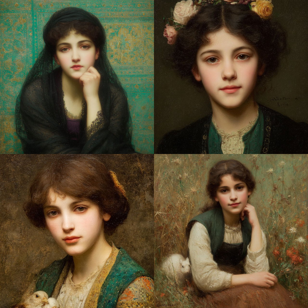 Charles-Amable Lenoir style, Midjourney V7, render 1 of 4