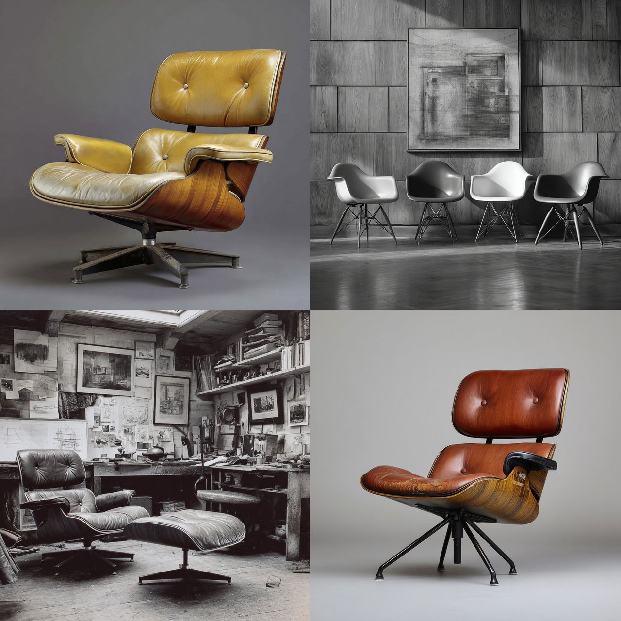Charles Eames style, Midjourney V7, render 1 of 4