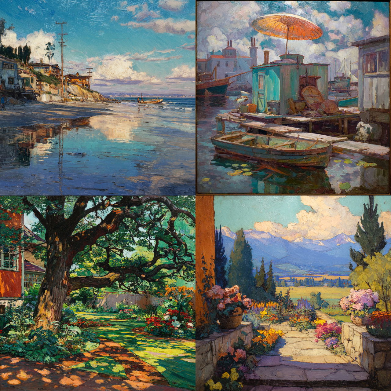 Charles Reiffel style, Midjourney V7, render 1 of 4