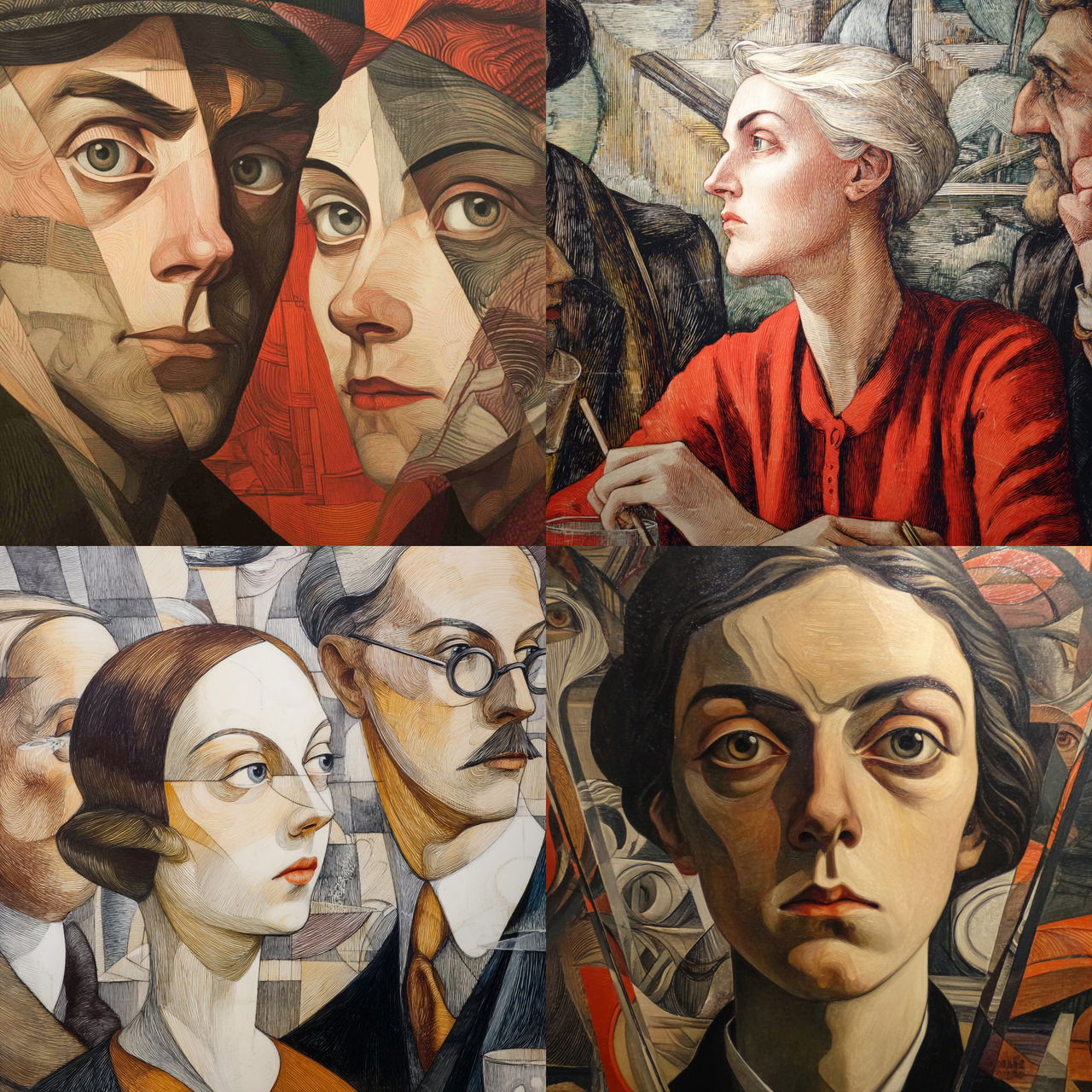 Charley Toorop style, Midjourney V7, render 1 of 4
