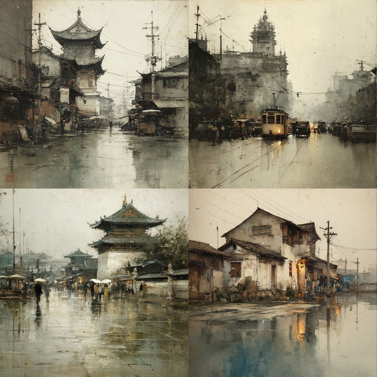 Chien Chung-Wei style, Midjourney V7, render 1 of 4