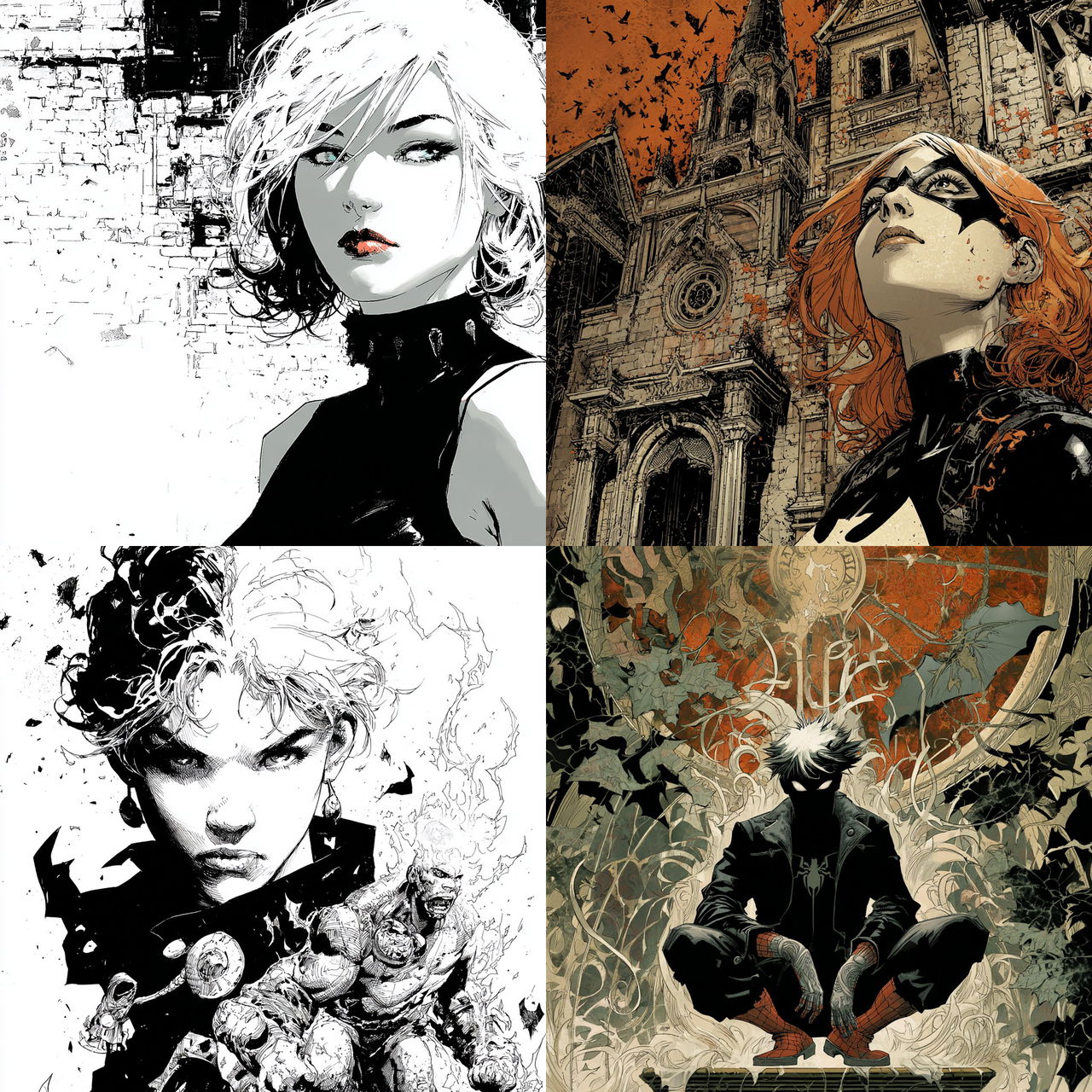 Chris Bachalo style, Midjourney V7, render 1 of 4