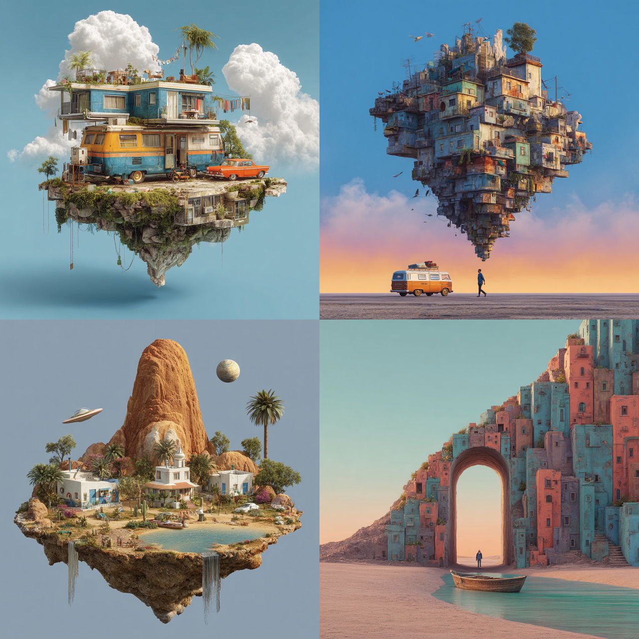 Chris LaBrooy style, Midjourney V7, render 1 of 4