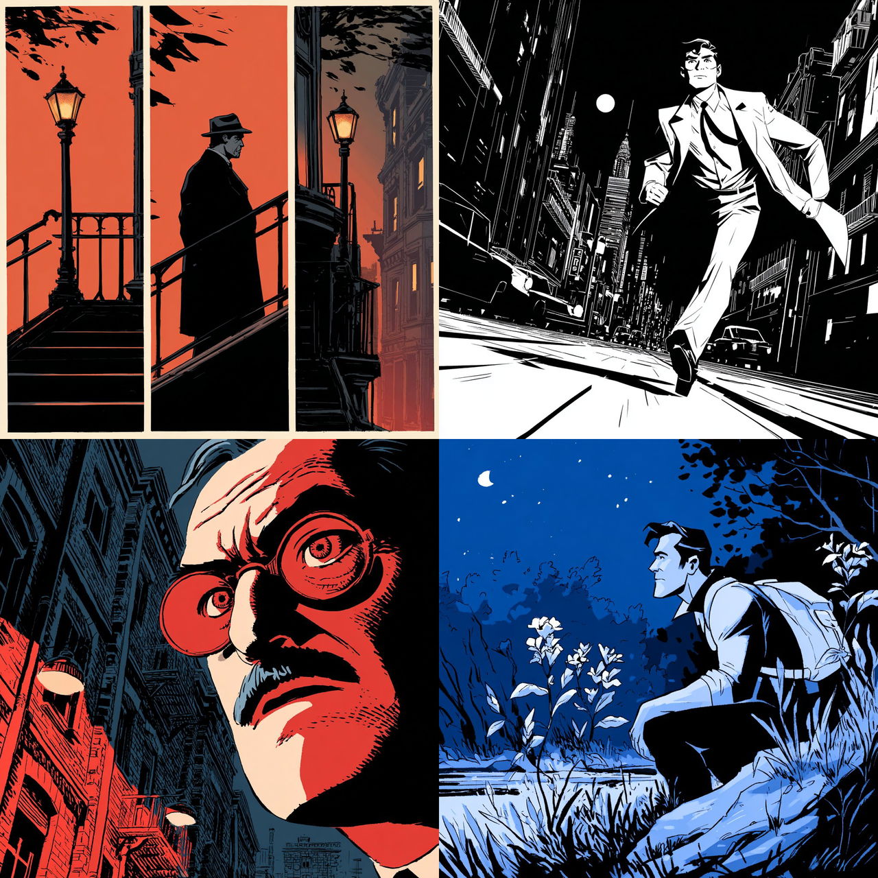 Chris Samnee style, Midjourney V7, render 1 of 4